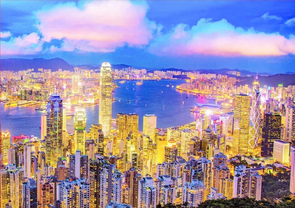 Neon Pussel – Hong Kong Skyline 1000 Bitar