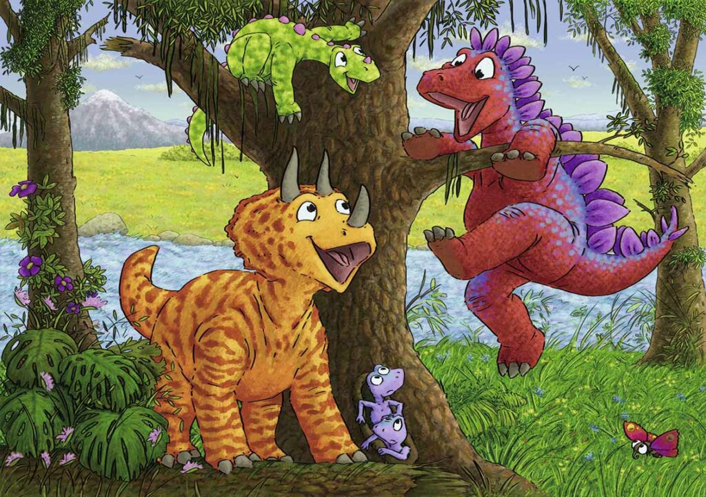 Ravensburger Barnpussel – Dinosaurielekstund 2×24 bitar