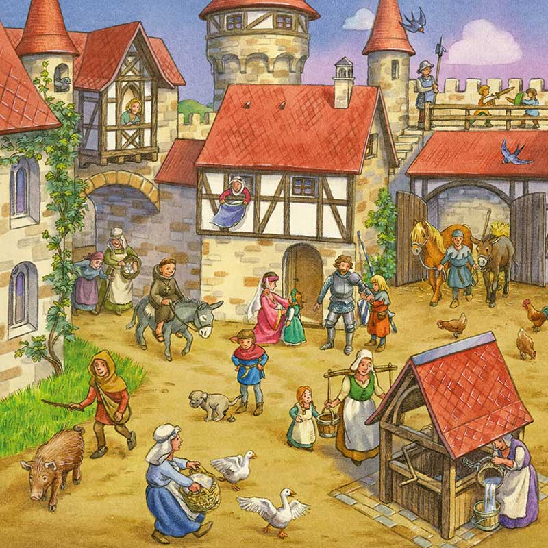 Barnpussel – Riddarens liv, 3×49 bitar