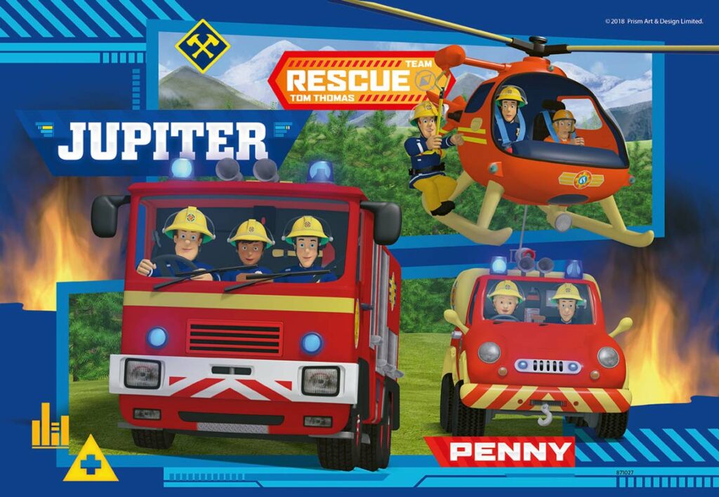 Ravensburger Barnpussel – Brandman Sam: Till undsättning 2×24 bitar