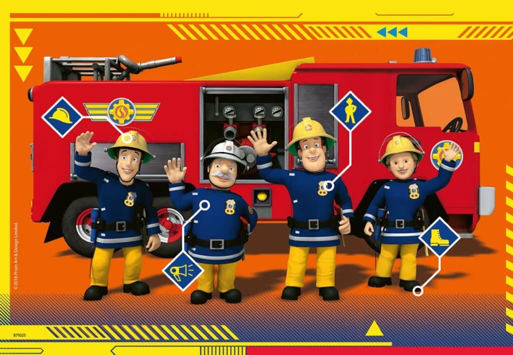 Ravensburger Barnpussel – Brandman Sam: Till undsättning 2×24 bitar