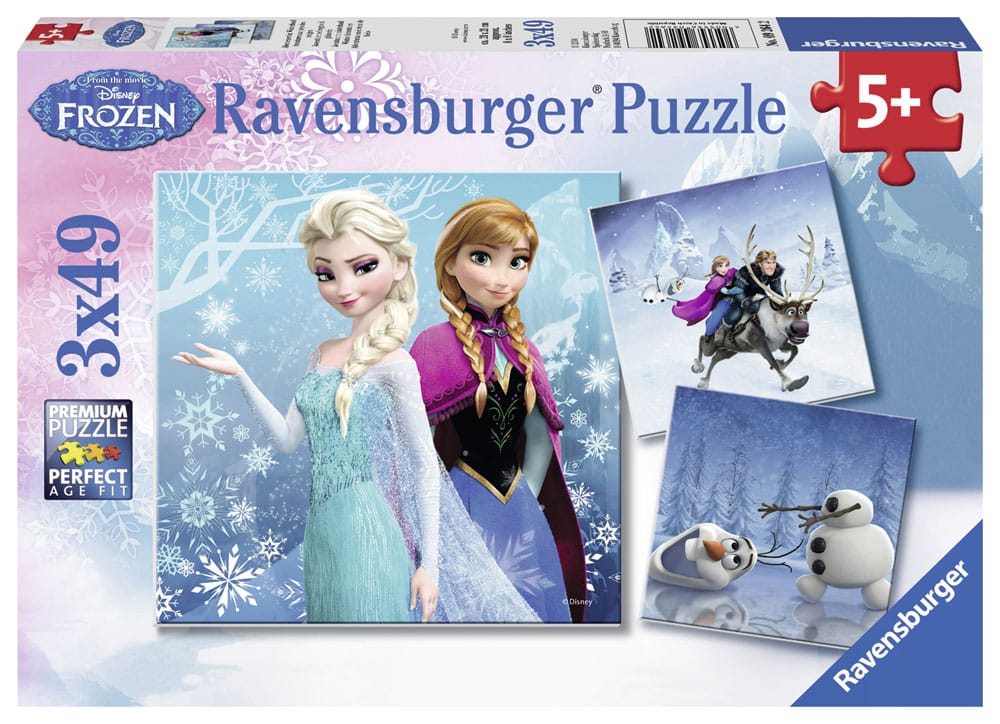 Ravensburger Barnpussel - Disney Frozen 3x49 bitar