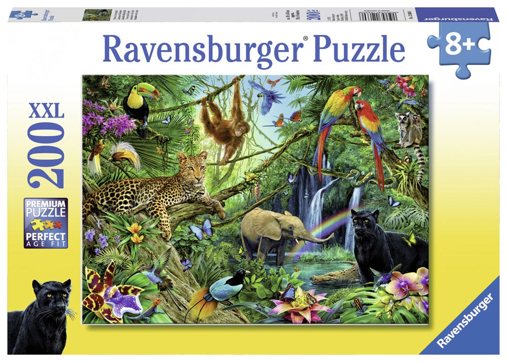 Ravensburger Pussel - Djur i djungeln 200 bitar XXL