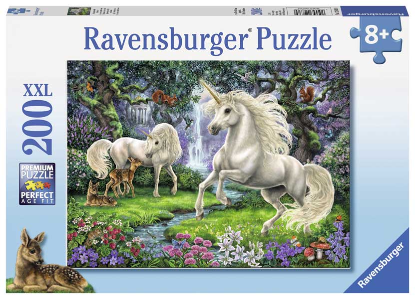 Ravensburger Pussel - Enhörningars paradis 200 bitar XXL