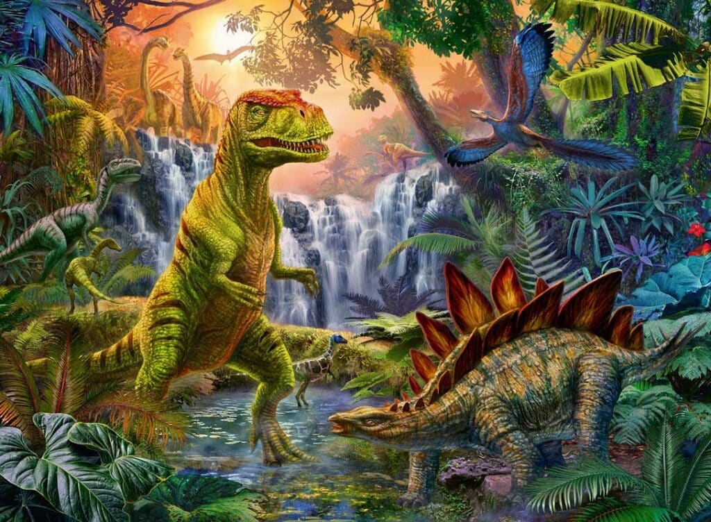 Pussel – Dinosaurie oas, 100 bitar XXL