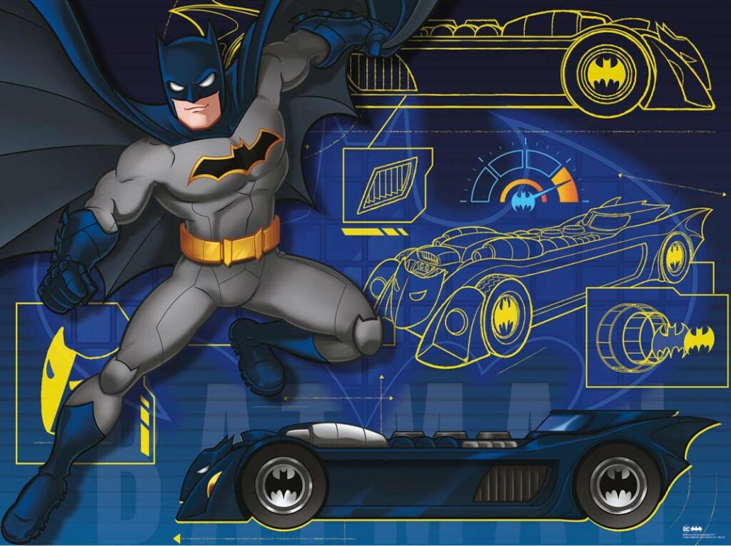 Ravensburger Pussel – Batman & Batmobile 100 bitar XXL