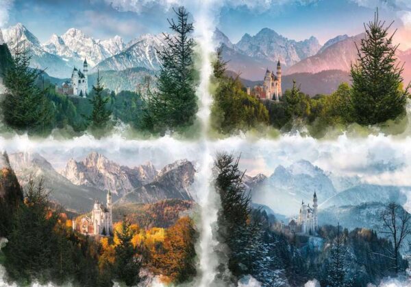 Pussel - Slottet Neuschwanstein genom årstiderna 18000 bitar - Bild 2