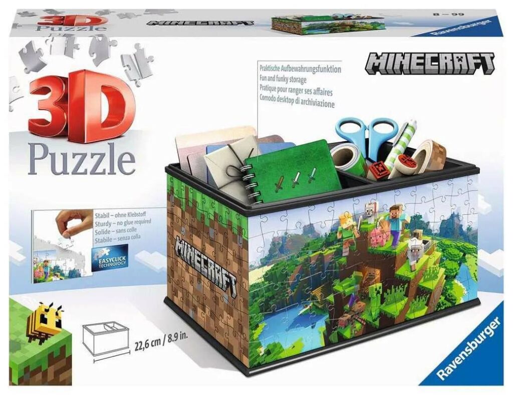 3D Pussel – Minecraft Förvaringslåda 216 bitar