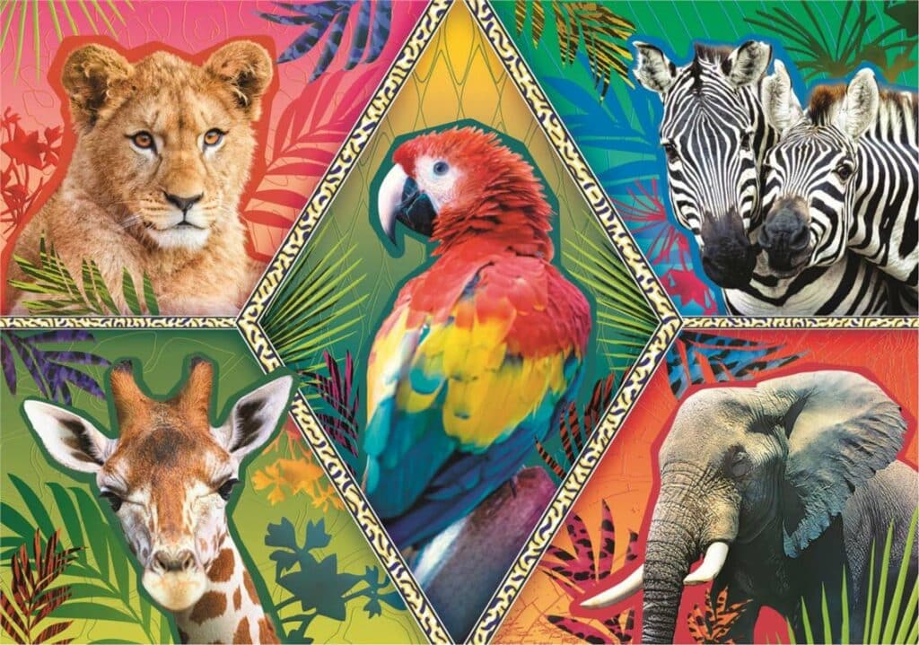 Pussel – Animal Planet: Exotiska djur 1000 Bitar