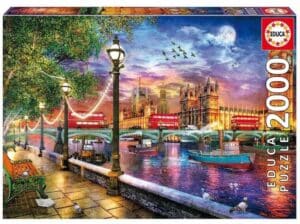 Pussel - London vid solnedgång 2000 Bitar