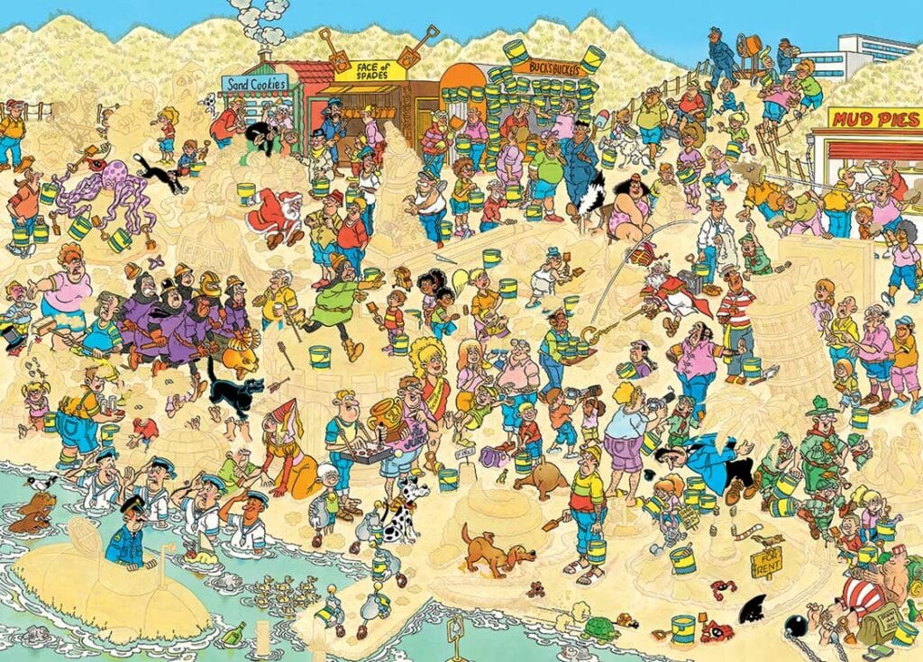 Pussel – Sandskulpturer 1000 Bitar