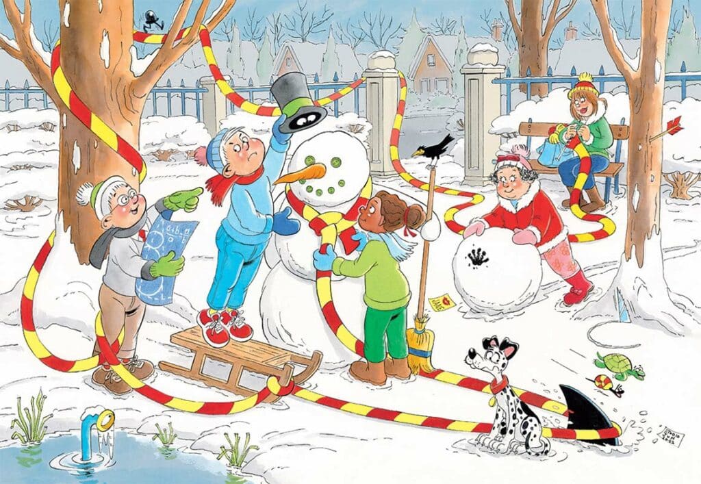 Junior Pussel – Snögubben 150 Bitar