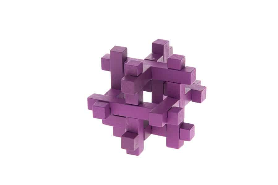 - Hjärngympa - 3D Träpussel Svårighetsgrad 2