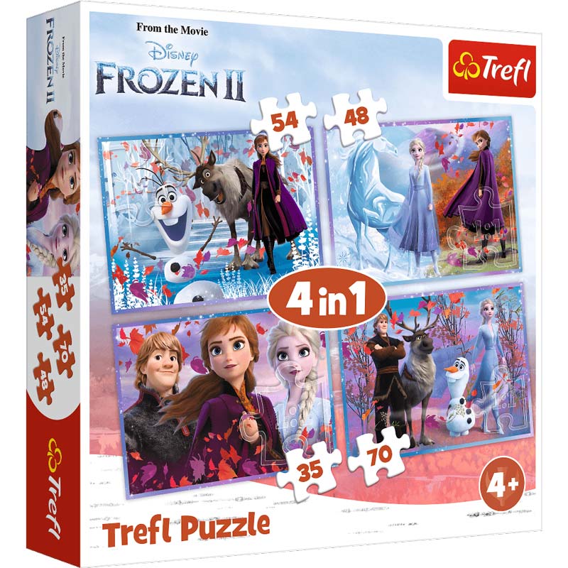 4in1 Pussel - Disney Frozen 2