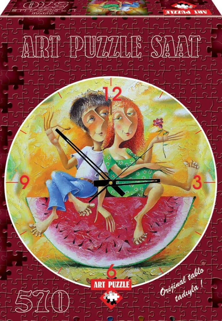 Art Pussel Klocka – Älskar dig! 570 bitar