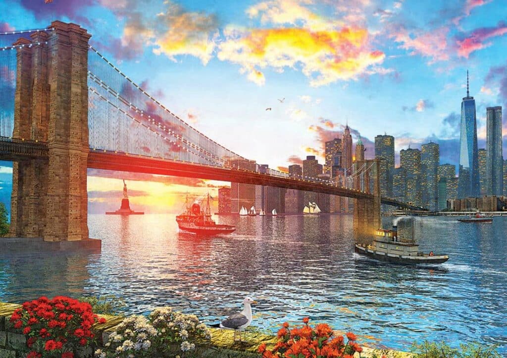 Art Pussel – Solnedgång i New York 1000 bitar