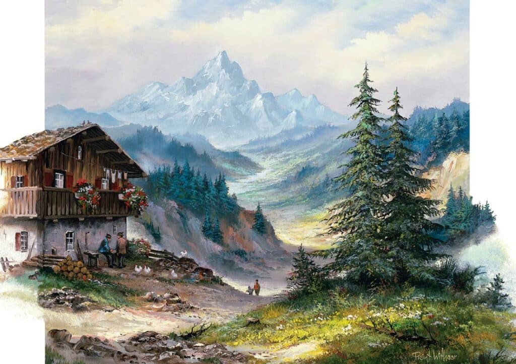 Pussel – Green Valley 1000 bitar