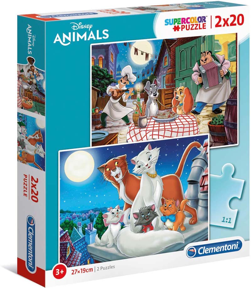 Pusselpaket - Disney Djurvänner 2x20 Bitar