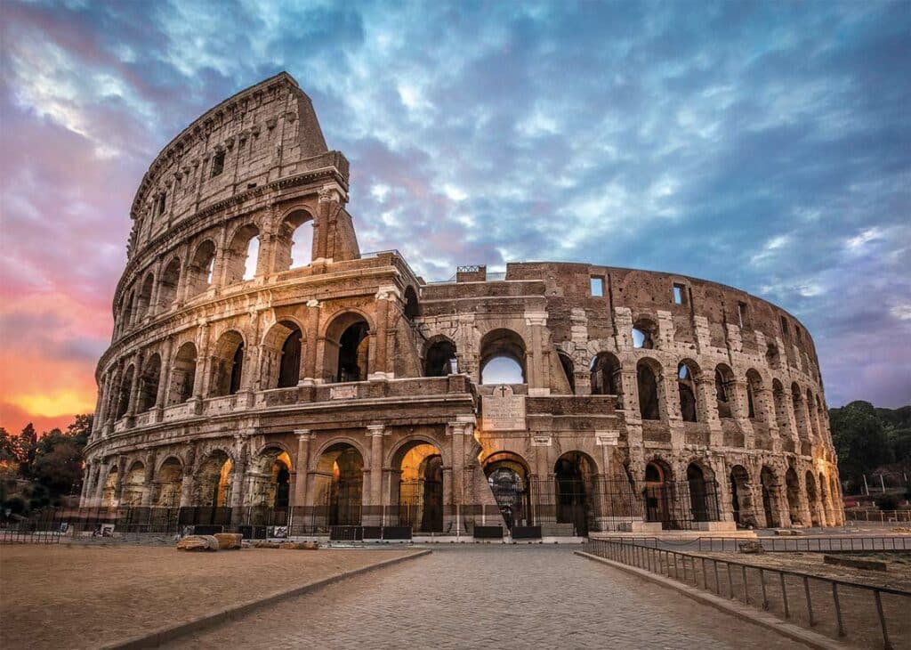 Pussel – Soluppgång vid Colosseum 3000 Bitar