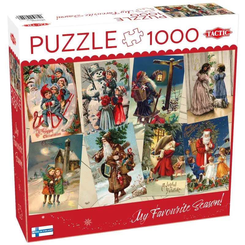 Pussel - Vintage Julkort 1000 bitar