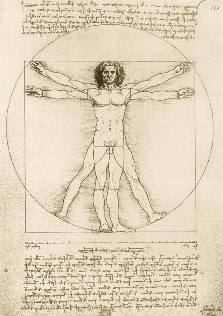 Art Pussel – Da Vinci: Vitruvianske mannen 1000 bitar