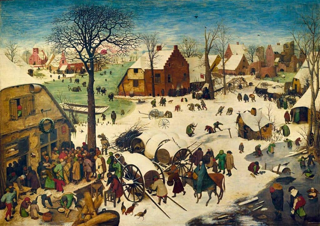 Art Pussel – P.Brueghel: Folkräkningen i Betlehem 1000 bitar
