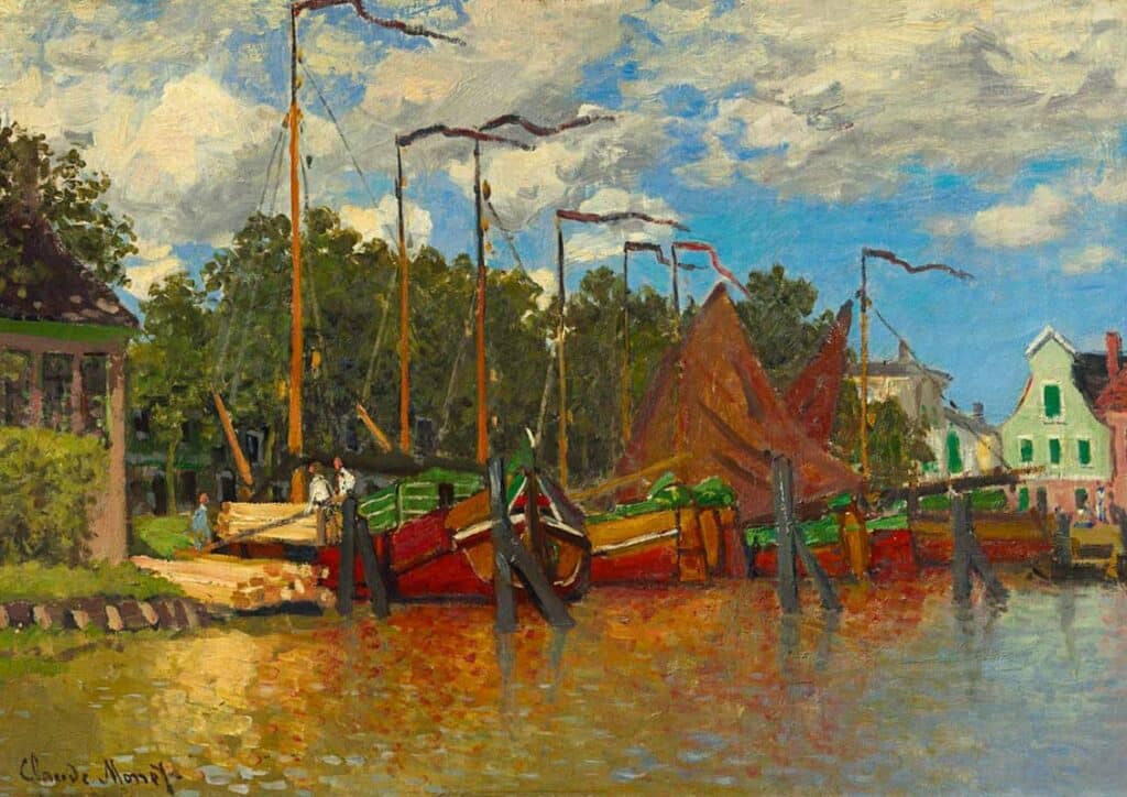 Bluebird Art Pussel – C.Monet: Båtar vid Zaandam 1000 bitar
