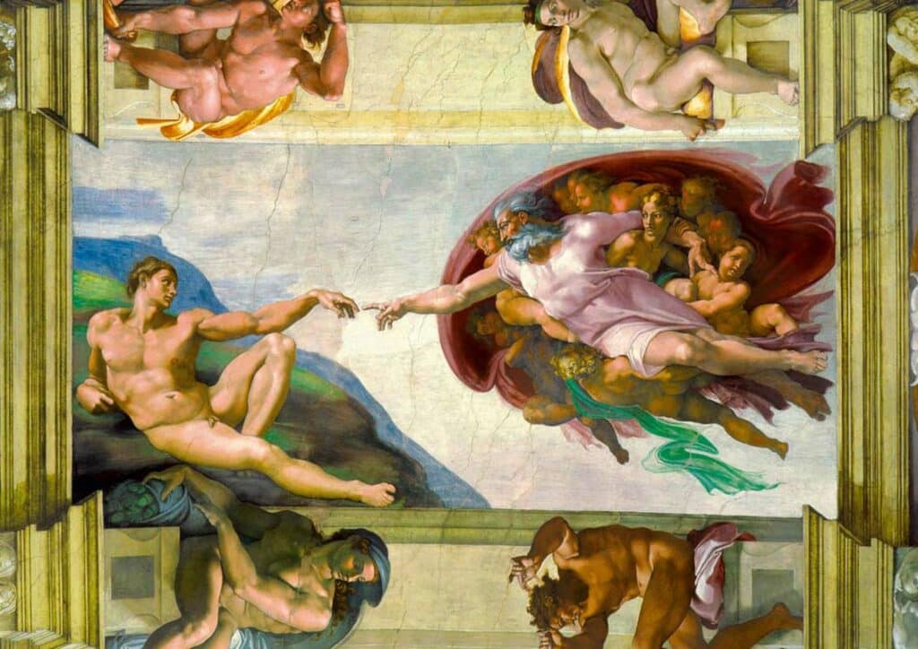 Bluebird Art Pussel – Michelangelo: Adams skapelse 1000 bitar