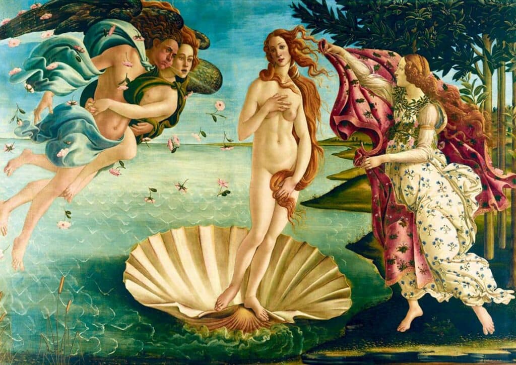 Art Pussel – S.Botticelli: Venus födelse 1000 bitar