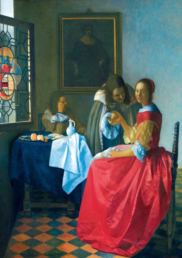 Art Pussel – J.Vermeer: Flickan med vinglaset 1000 bitar