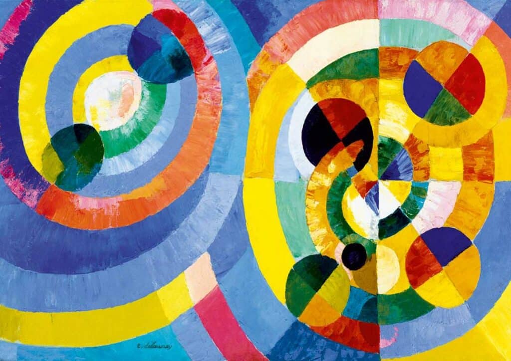 Art Pussel – R.Delaunay: Cirkulära former 1000 bitar
