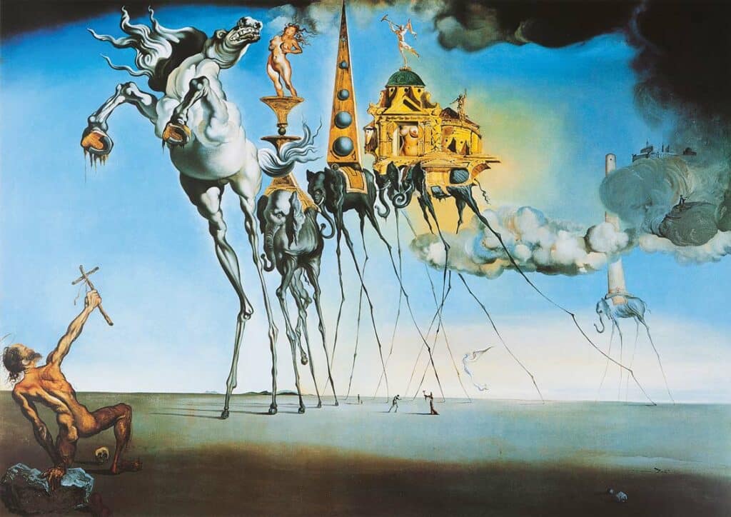Art Pussel – S.Dali: Den helige Antonius frestelse 1000 bitar