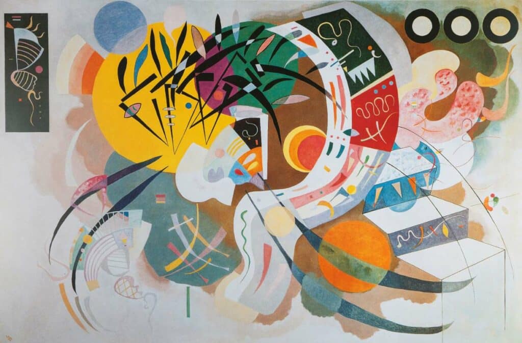 Art Pussel – V.Kandinsky: Dominant Curve 1000 bitar