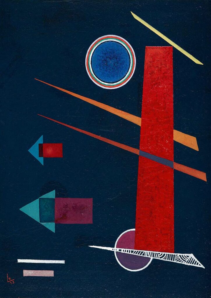 Art Pussel – V.Kandinsky: Kraftfull röd 1000 bitar