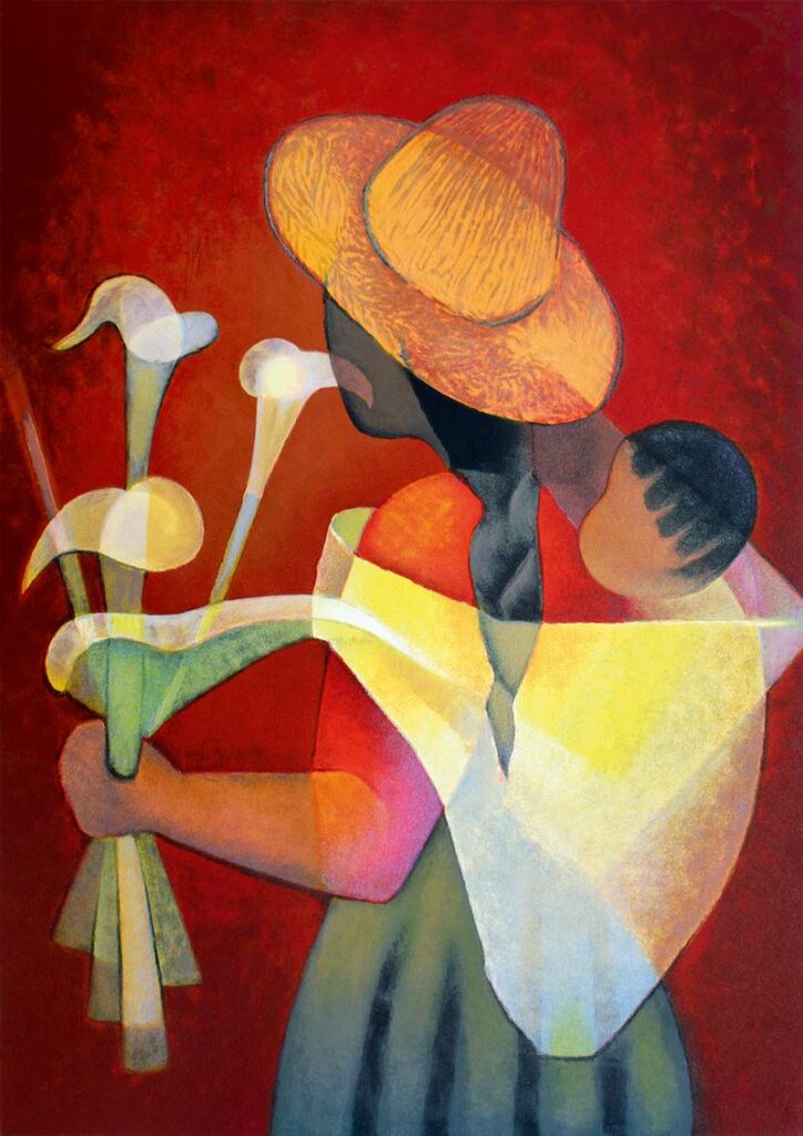 Art Pussel – L.Toffoli: Säljaren av Arumsblommor 1000 bitar