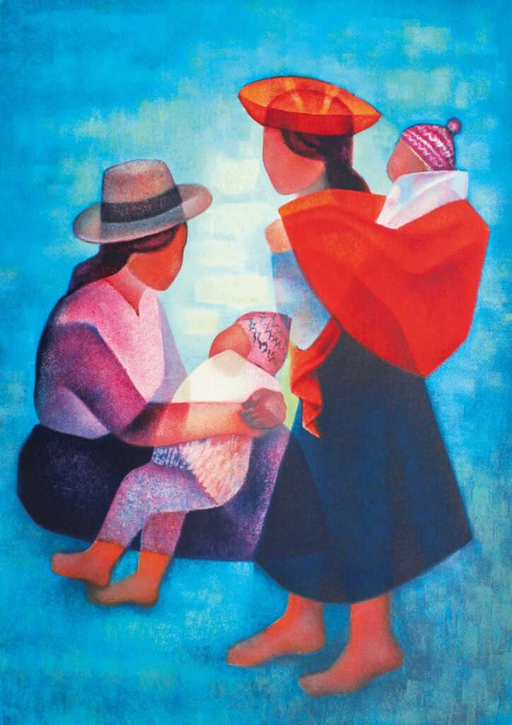 Art Pussel – L.Toffoli: Peruansk familj 1000 bitar