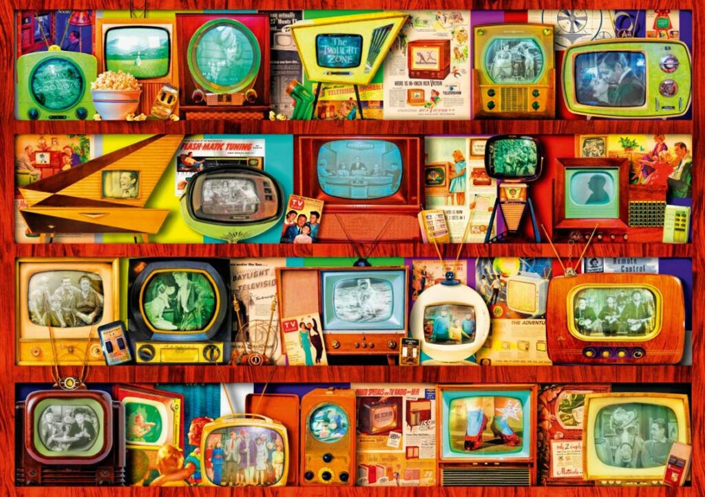 Bluebird Pussel – Tv-kollage 1000 bitar