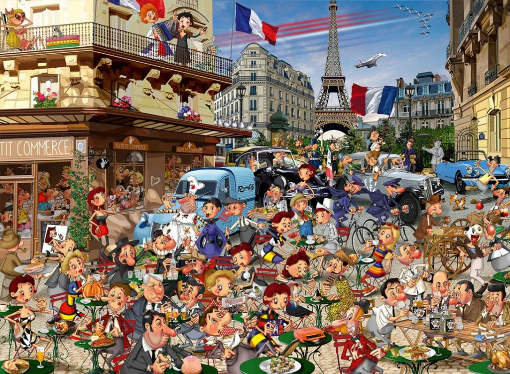 Pussel – F.Ruyer: Viva la France 4000 bitar