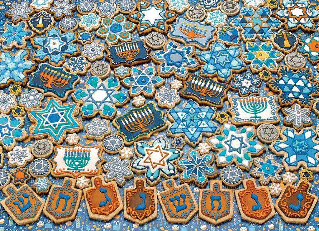 Pussel – Hanukkah kakor kollage 1000 bitar