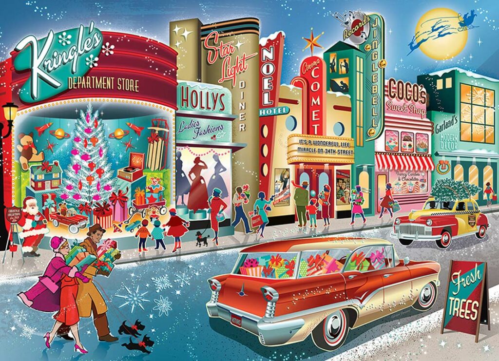 Pussel – Vintage Main Street 1000 bitar