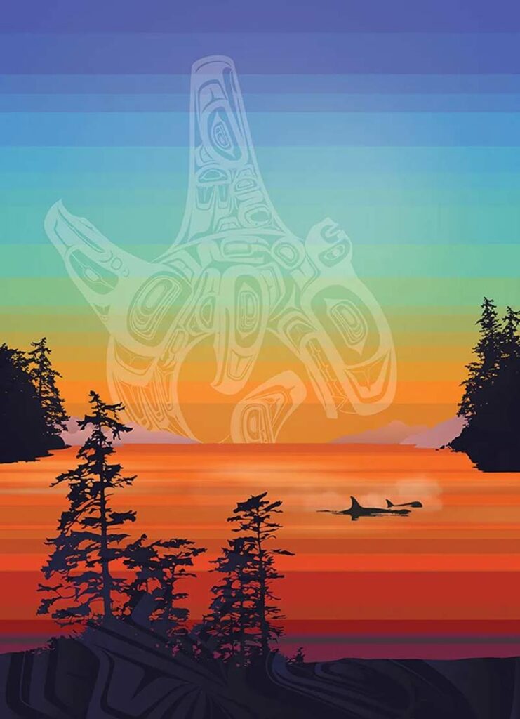 Pussel – Salish kust färger 1000 bitar