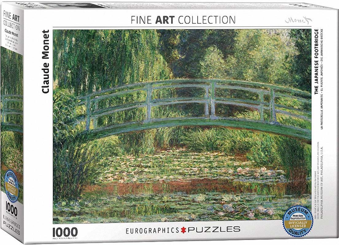 Fine Art Pussel - Monet: Den Japanska gångbron 1000 bitar