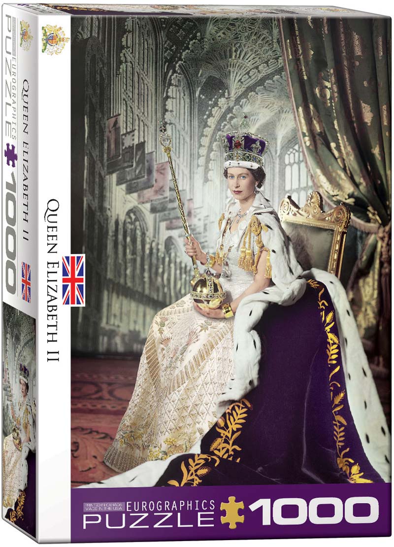 Pussel - Drottning Elizabeth II 1000 bitar