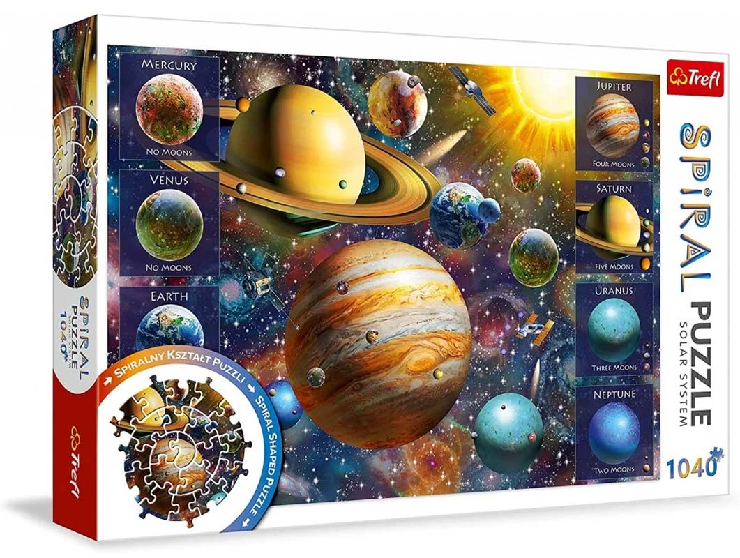 Spiral Pussel - Solsystemet 1040 Bitar