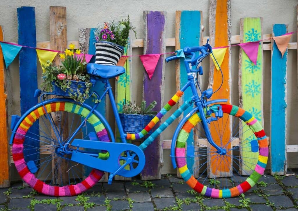 Art Pussel – Vacker Färgglad Cykel 1500 bitar