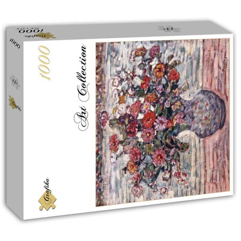 Art Pussel - M.Prendergast: Blommor i en vas 1000 bitar