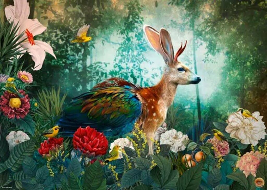 Art Pussel – Fauna Fantasies: Jackalope 1000 Bitar