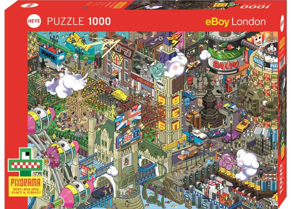 Pixorama Pussel - Cartoon: Jakten i London 1000 Bitar