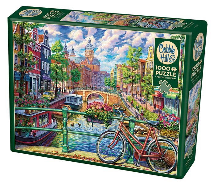 Pussel - Kanal i Amsterdam 1000 bitar