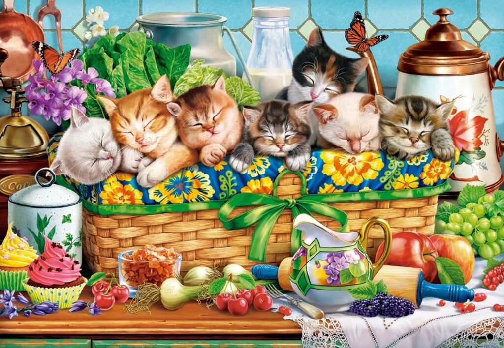 Castorland Pussel – Sovande katter 1000 bitar